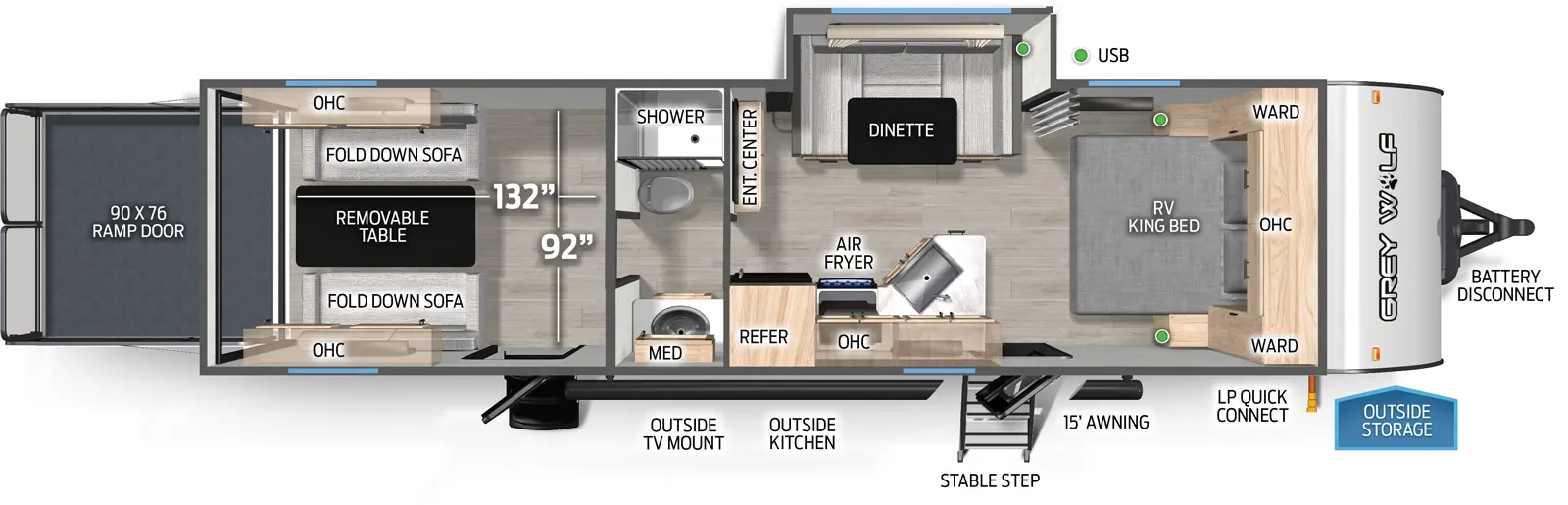 Cherokee 27RRBL Floorplan